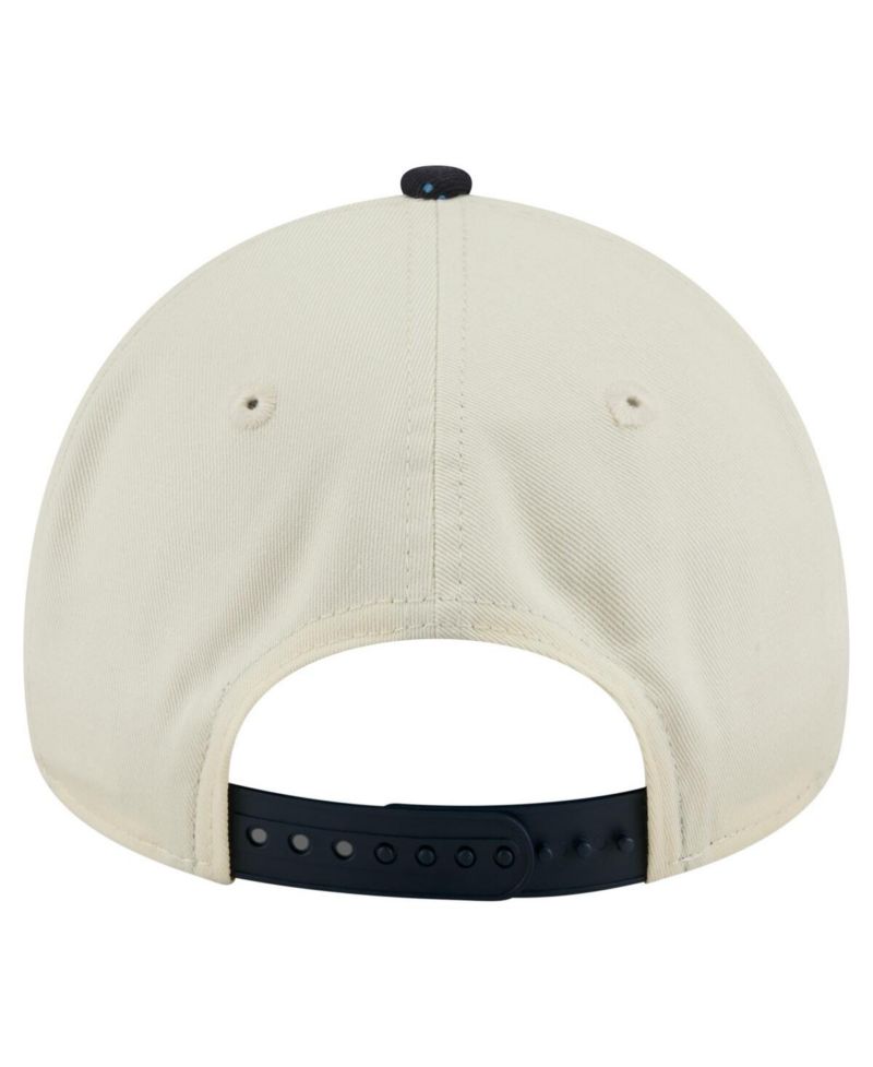 Men's Cream Atlanta Braves Speckle A-Frame 9FORTY Adjustable Hat