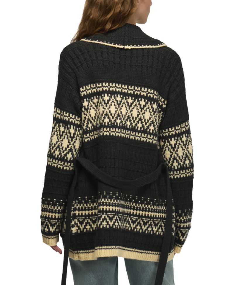 Women's Shawl-Collar Fair Isle Cardigan