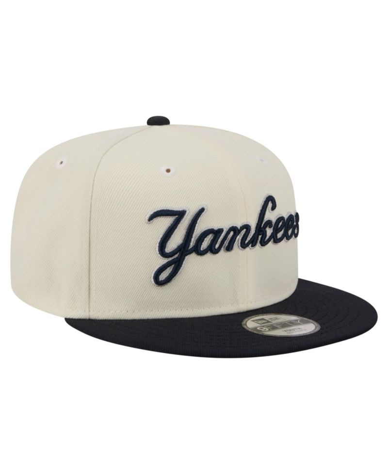 Big Boys and Girls White New York Yankees Two-Tone 9FIFTY Snapback Hat