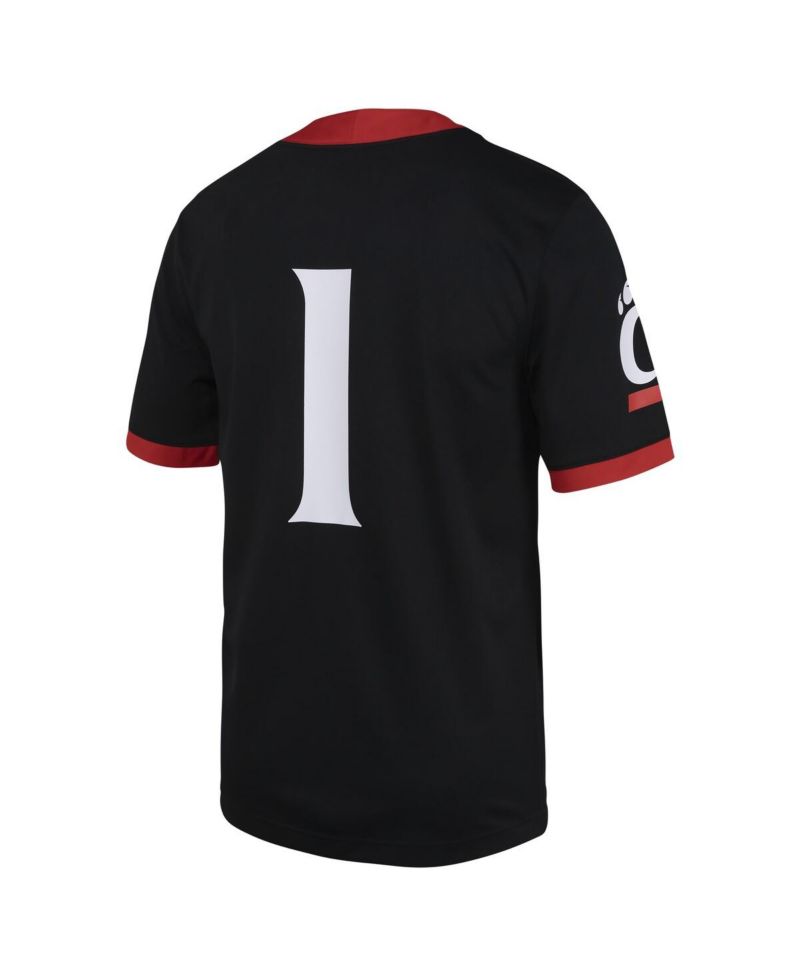Men's #1 Black Cincinnati Bearcats Untouchable Football Jersey