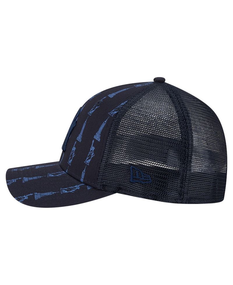 Men's Navy New York Yankees Tonal Icon 9FORTY M-Crown Adjustable Trucker Hat