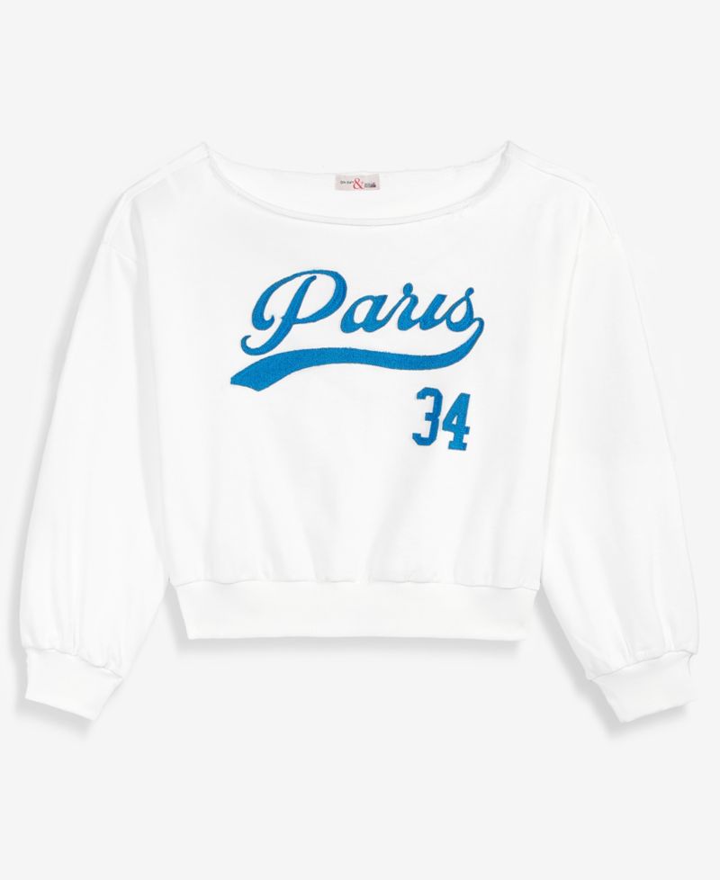 Women's Paris Sweatshirt, Macy's Exclusive- Molly Rogers Capsule Collection
