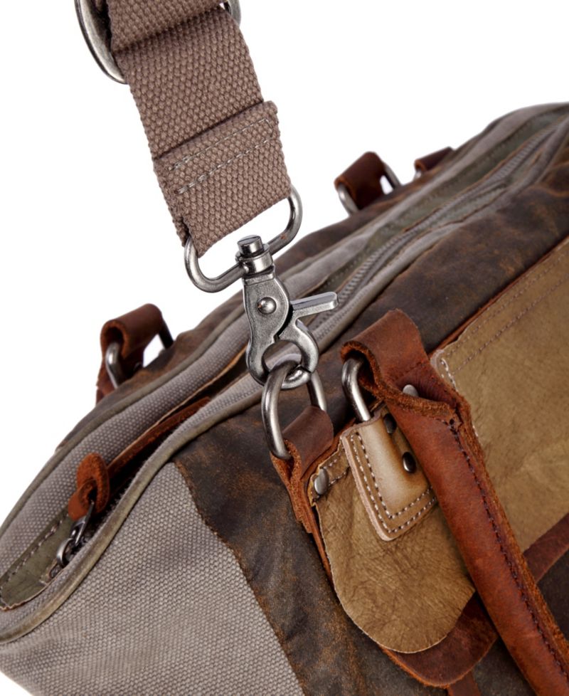 Tapa Canvas Satchel Bag