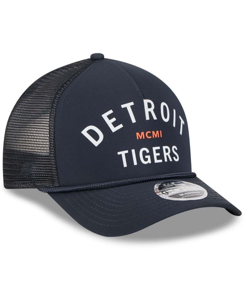 Men's Navy Detroit Tigers Minimalist 9FORTY A-Frame Adjustable Hat