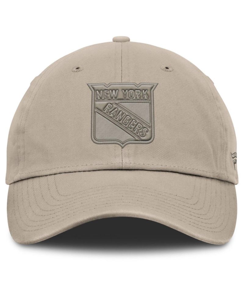 Men's Tan New York Rangers Authentic Pro Road Adjustable Hat