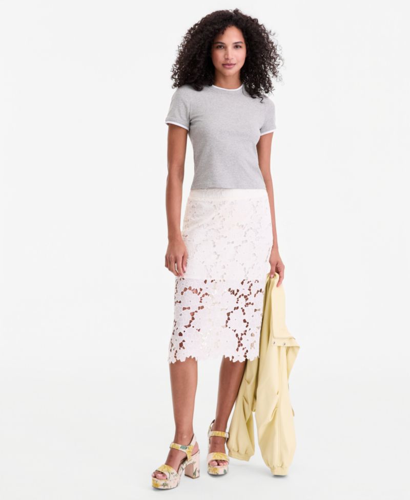 Women's Lace Midi Skirt