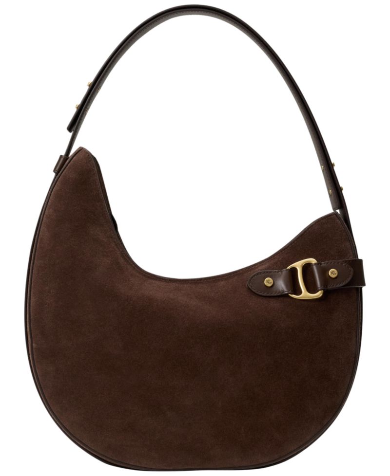 Tasha Suede Large Shoulder Bag