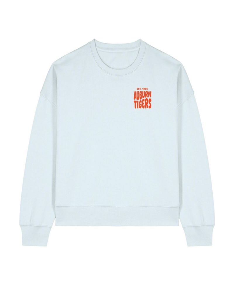 Women's White Auburn Tigers Cloud Sweatshirt