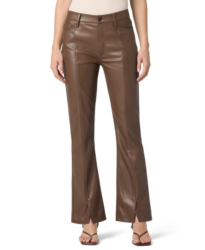 Women's Blair High-Rise Faux-Leather Bootcut Pants