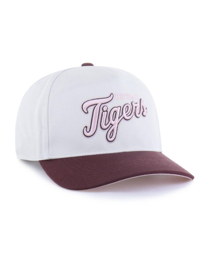 Women's Stone/Burgundy Detroit Tigers Love Letter Adjustable Hitch Hat