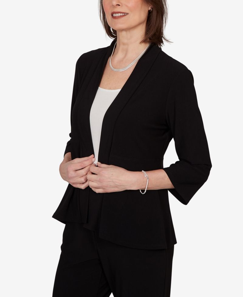 Petite Light Open Crepe Cardigan Top