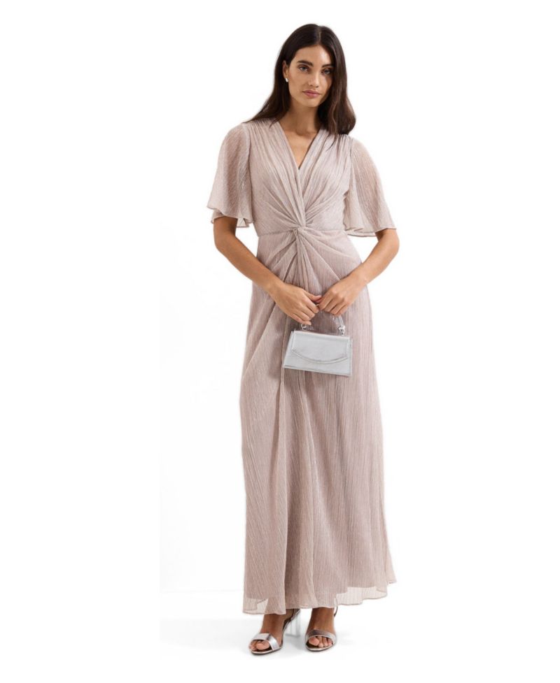 Women's Dorinda Metallic Twist Front Maxi Dress