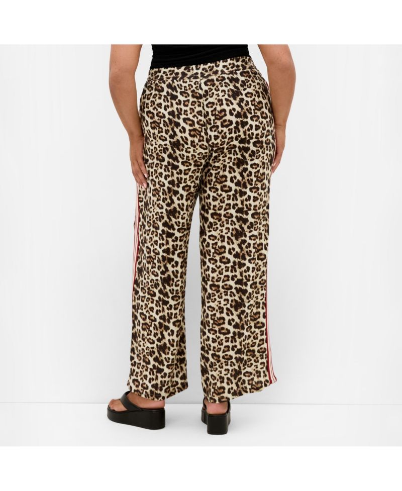 Women's Animal Print Side Stripe Pant