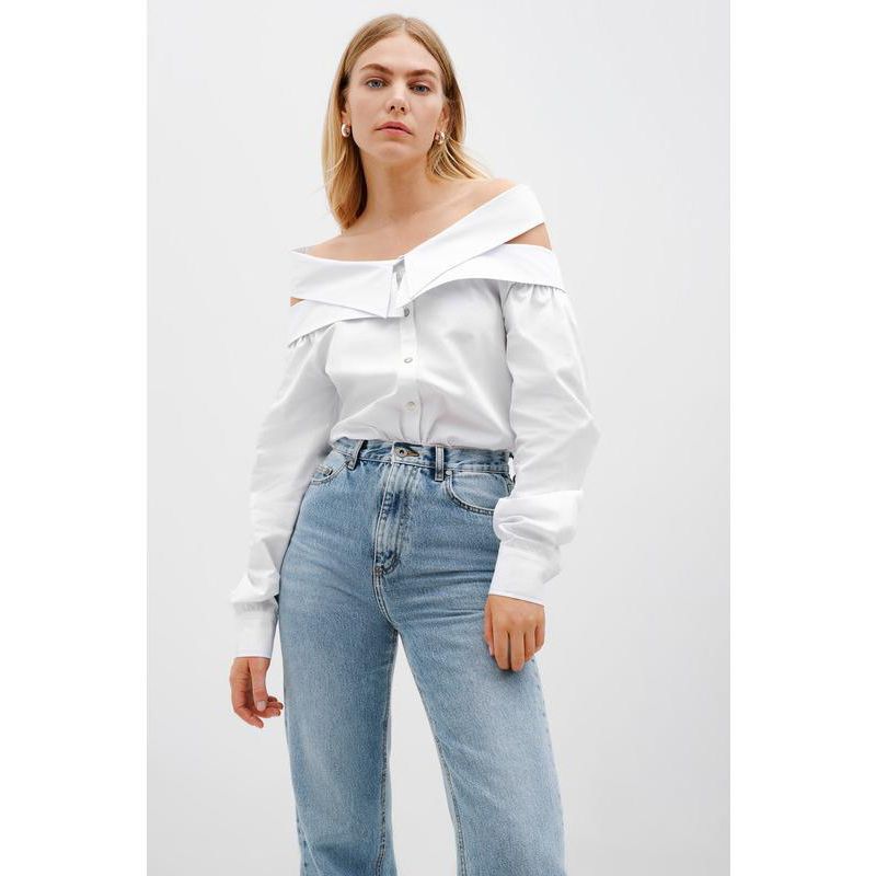 Women's Vesper Oversized Cotton Poplin Button-Down Oxford Shirt