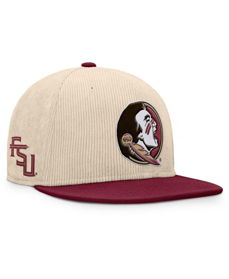 Men's Tan Florida State Seminoles Catcher Snapback Hat