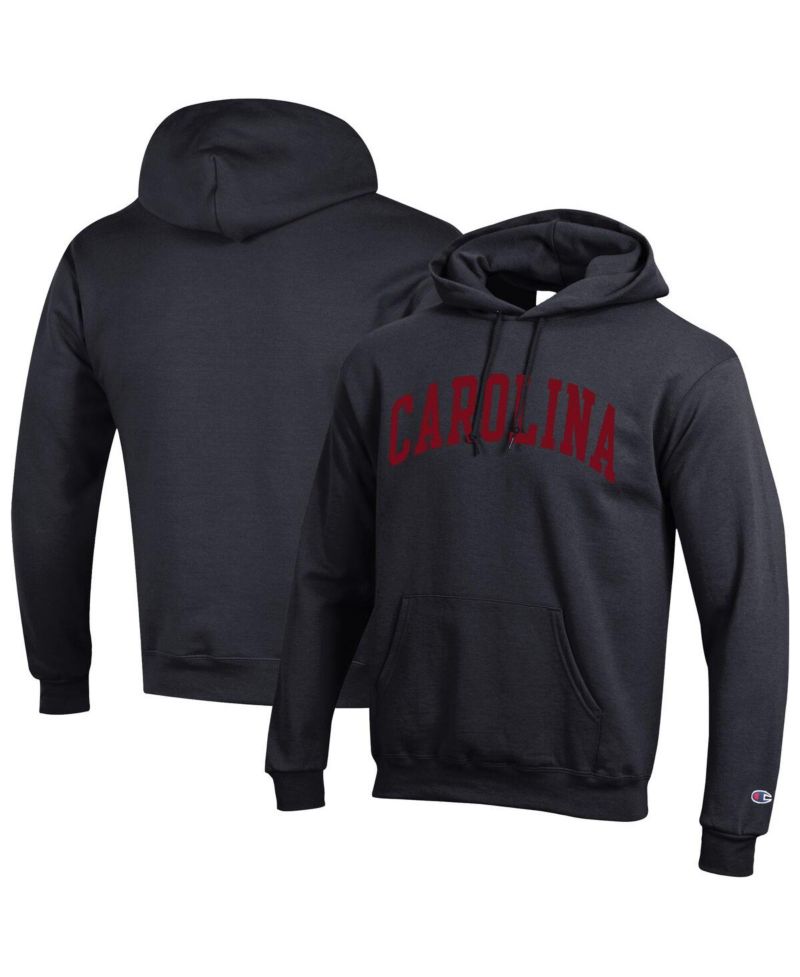 Men's Black South Carolina Gamecocks Basic Arch Fleece Pullover Hoodie