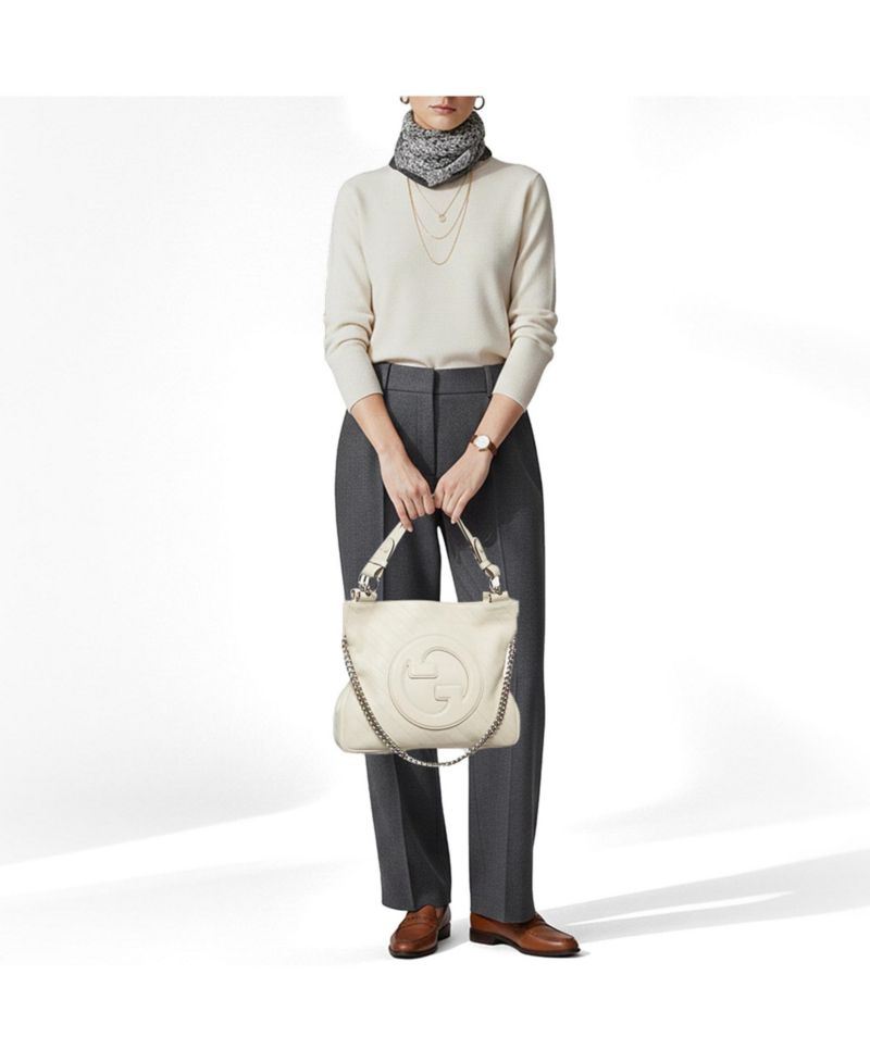 Bamboo Shopper Leather Tote