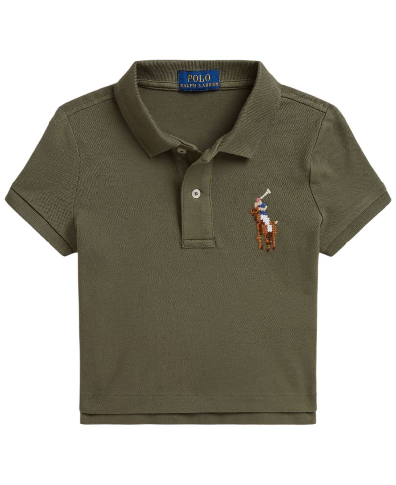 Girls' 2T-6X Boxy Big Pony Short-Sleeve Polo Shirt