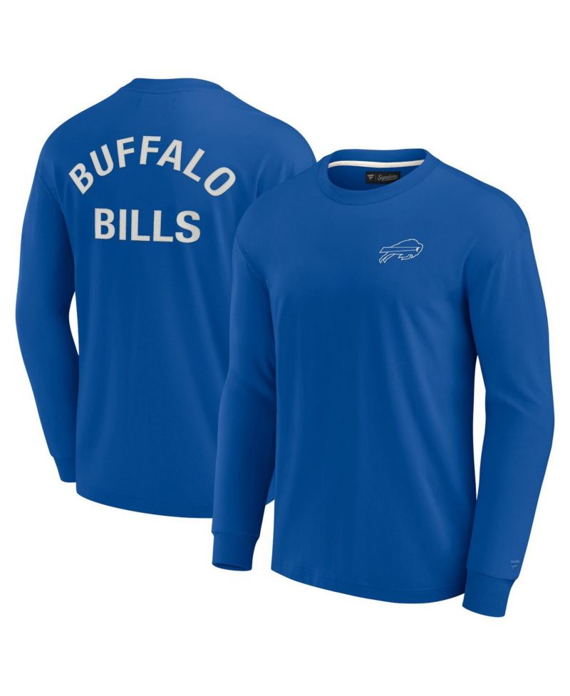 Men's and Women's Royal Buffalo Bills Super Soft Long Sleeve T-shirt