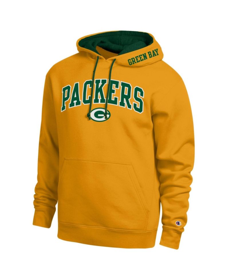 Men's Gold/Green Green Bay Packers Contrast Hoodie