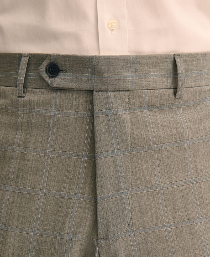 Men's Wool-Blend Stretch Regular-Fit Suit Separates Pant