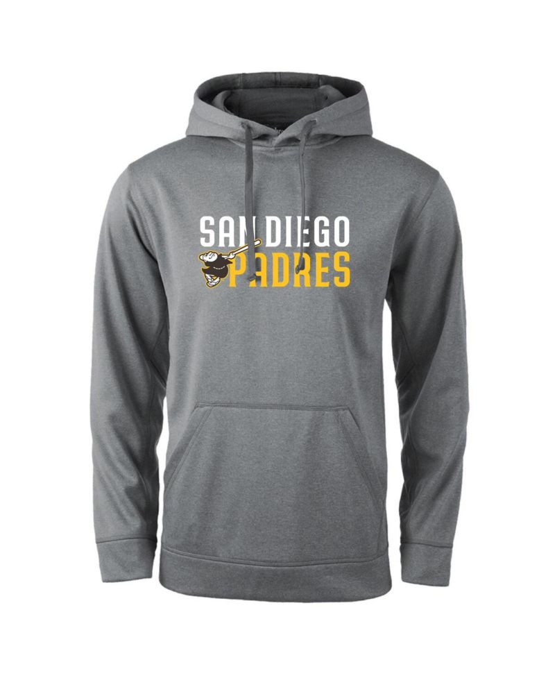 Men's Heather Gray San Diego Padres Champion Pullover Hoodie