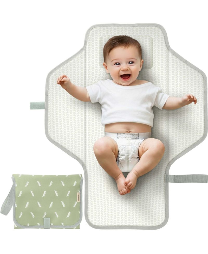Flex Portable Changing Pad for Baby, Travel, Foldable Large Waterproof Baby Diaper Changing Mat for Diaper Bag