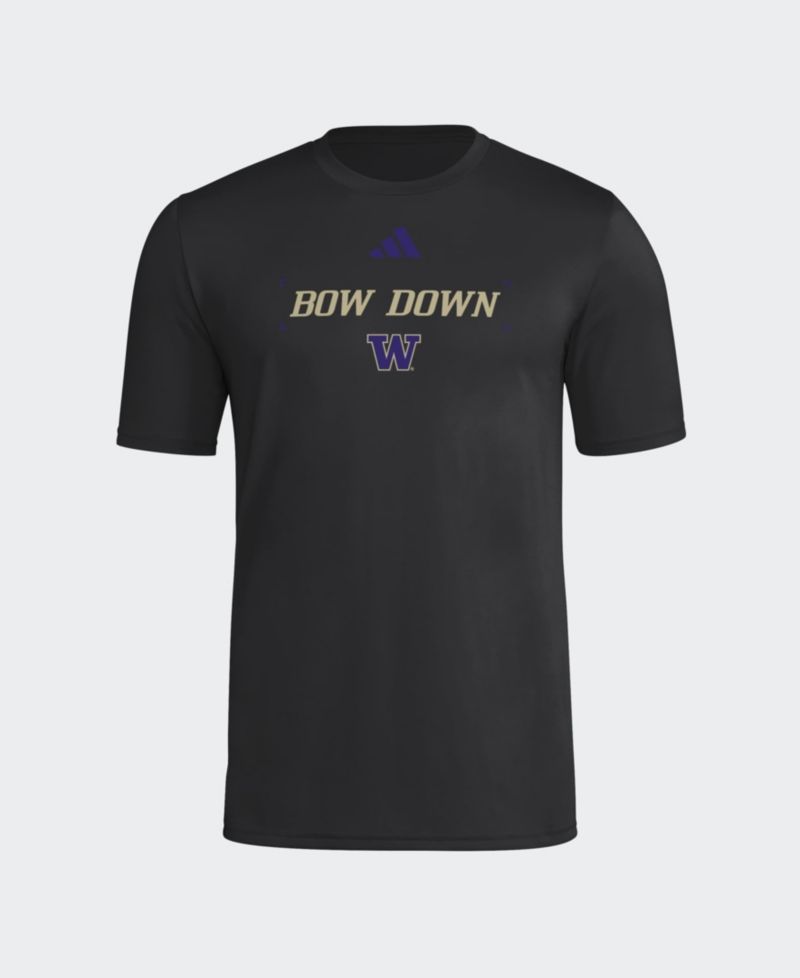 Men's Black Washington Huskies Locker Slogan Football Pre-Game T-Shirt