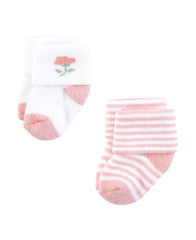 Baby Girls 10Pk Natural Terry Socks