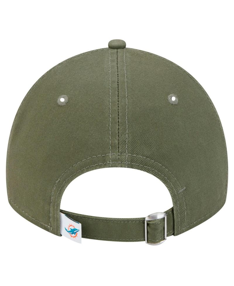Men's Olive Miami Dolphins Main 9TWENTY Adjustable Hat