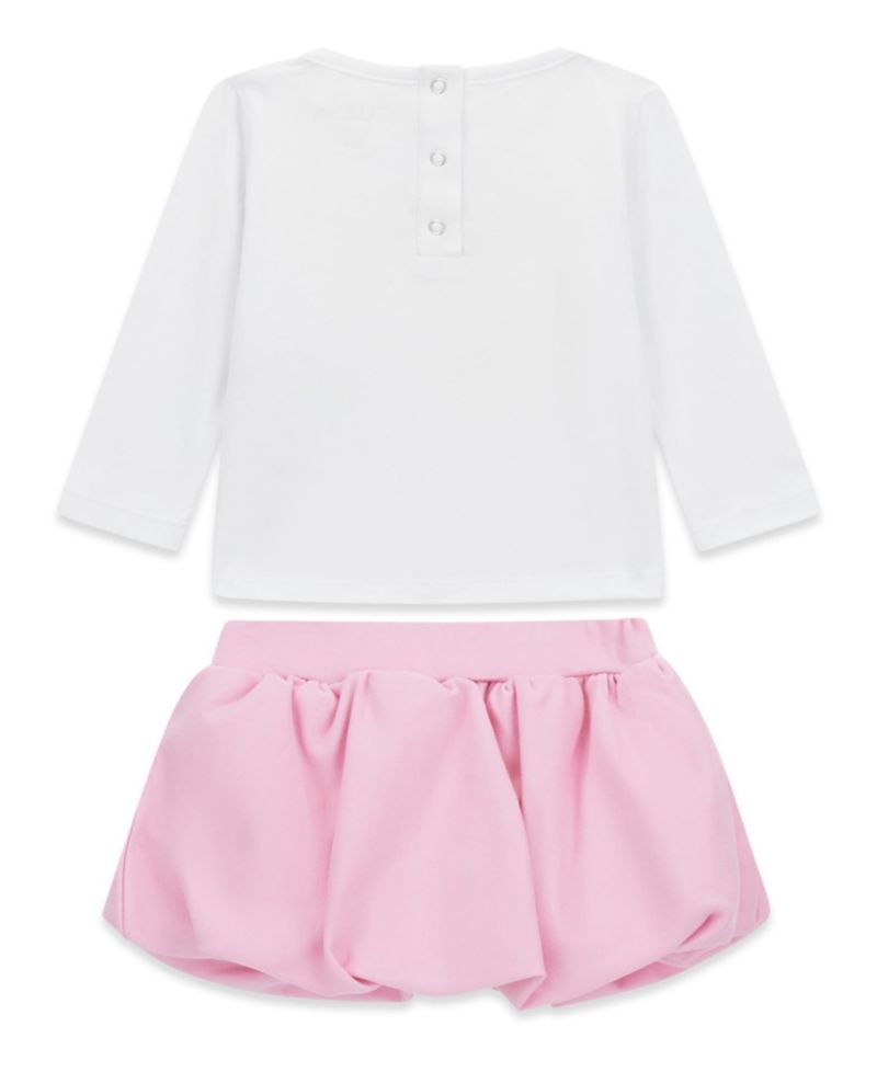 Baby Girls' Long-Sleeve T-Shirt and Skirt, 2-Piece Set