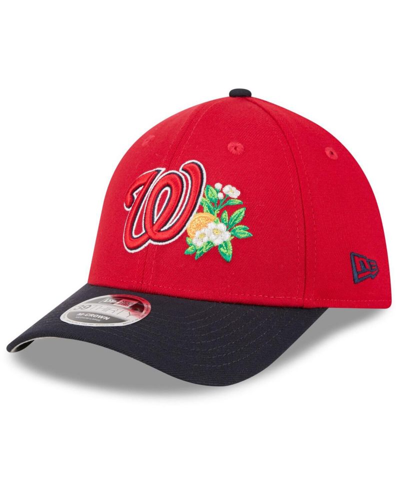Men's Red/Navy Washington Nationals 2026 Spring Training M-Crown 39THIRTY Flex Hat