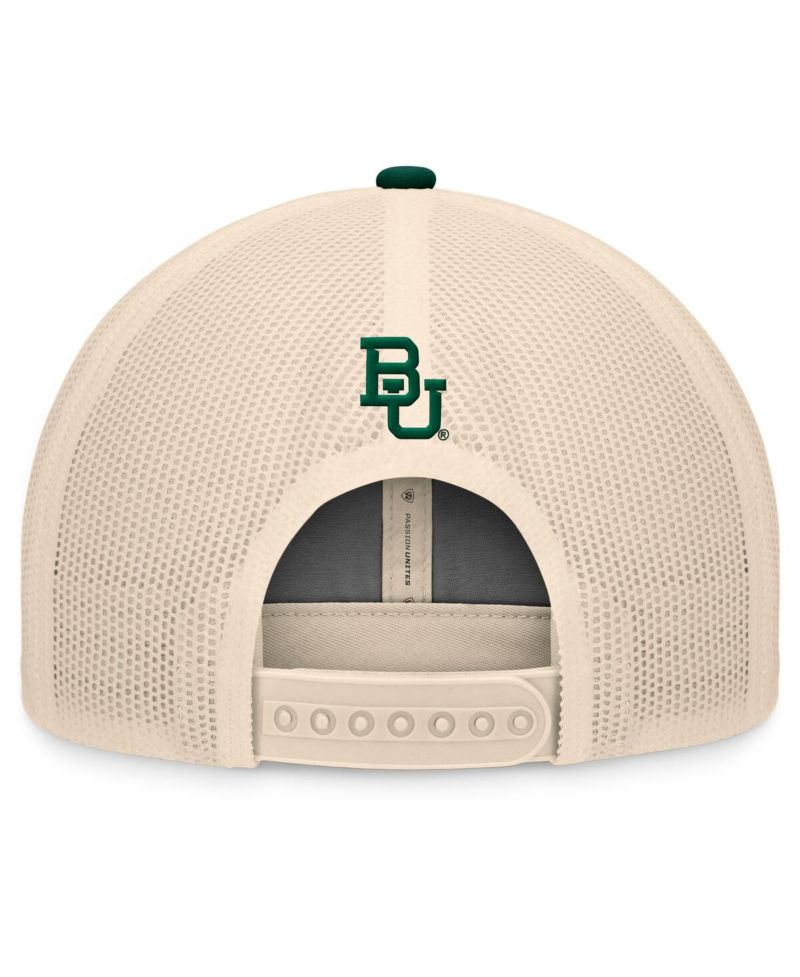 Men's Green/Natural Baylor Bears Bennett Trucker Adjustable Hat