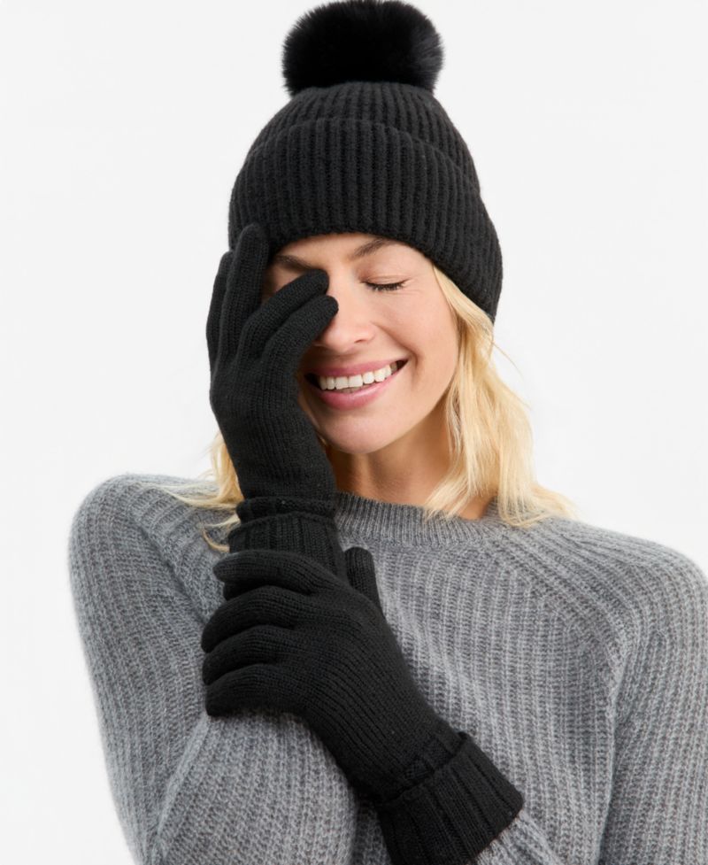Women's Sequin Beanie and Touch Glove Gift Set