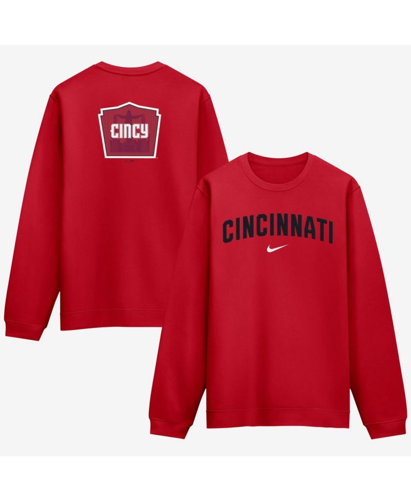 Men's Red Cincinnati Reds 2026 City Connect Club 2-Hit Sweatshirt