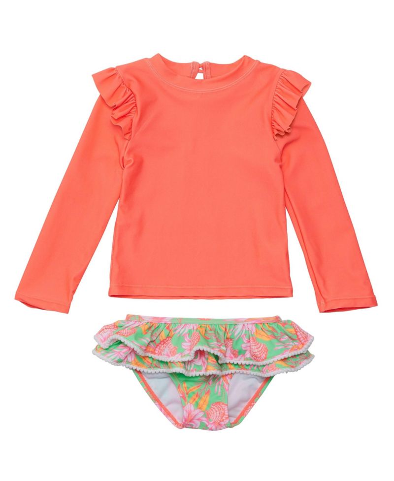 Baby Girls Coastal Shells Sustainable Ruffle Set