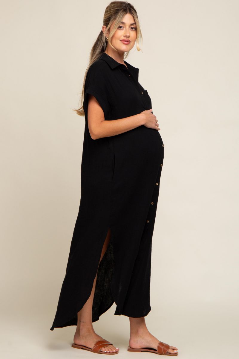 Women's Button Down Midi Dress