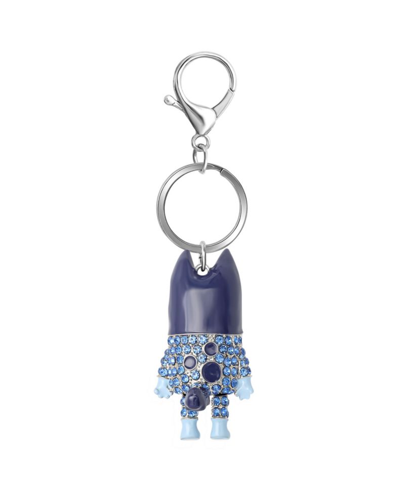 Bag Charm Pave Crystal, Official License Charm Keychain with Lobster Clip