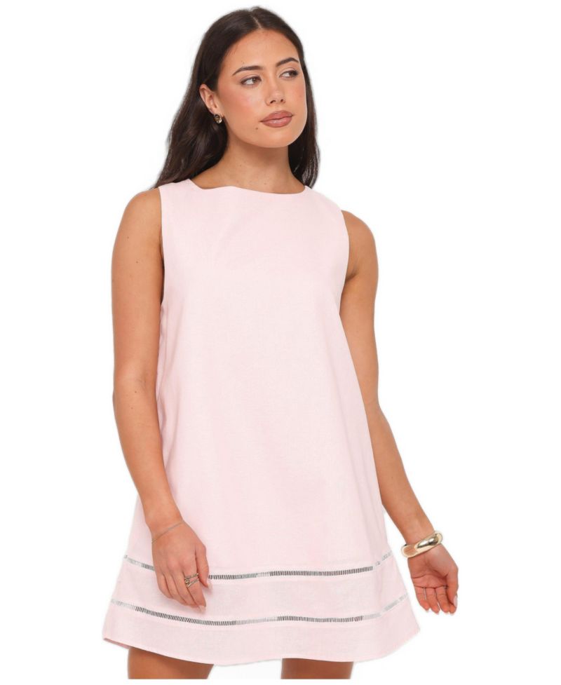 Women's Kiata Boat-Neck Sleeveless Mini Dress