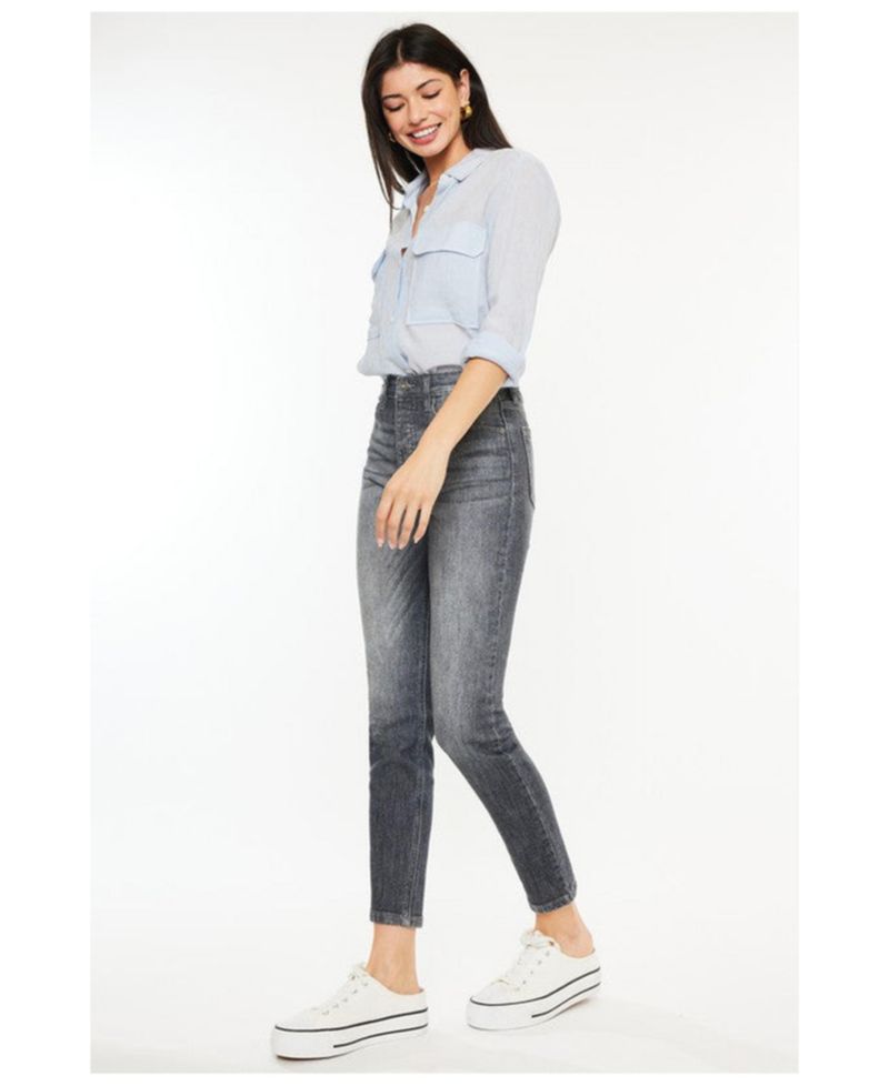 Women's Taryn High-Rise Cigarette Stretch Jeans