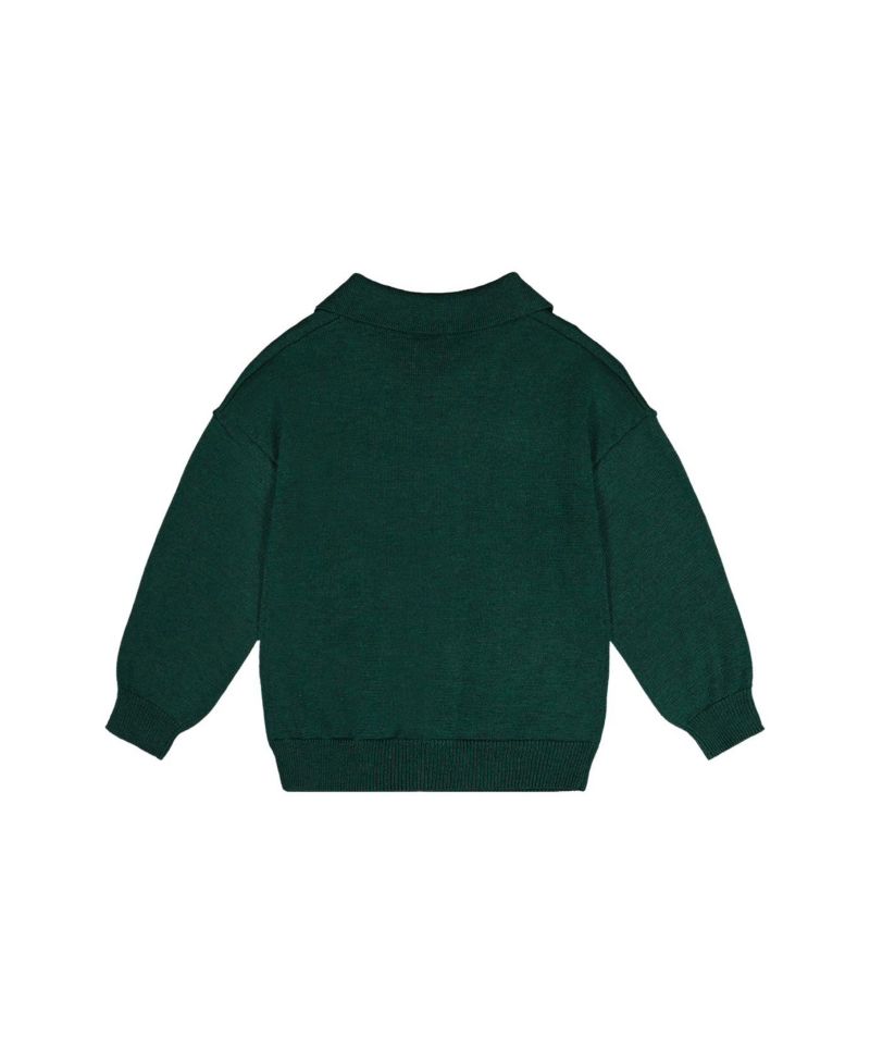 Little and Big Girl (6-12) Knitted Sweater Jasper Printed