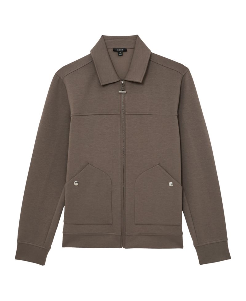 Men's Newland Premium Interlock Zip-Through Overshirt