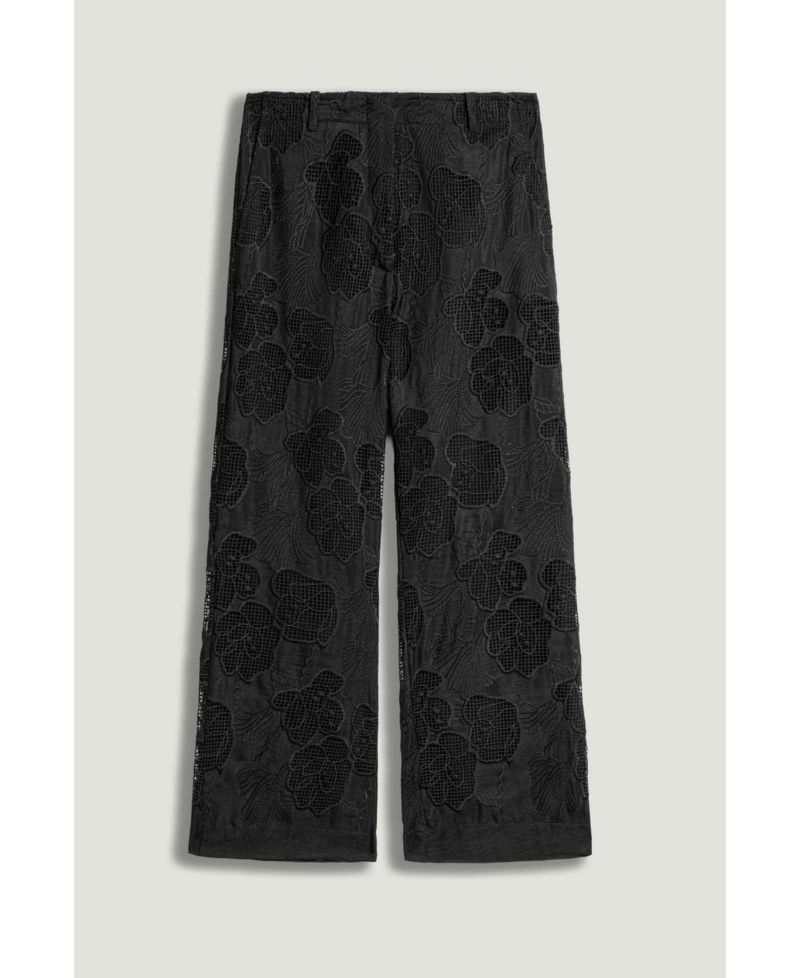 Women's Printed Relaxed Straight-Leg Pants