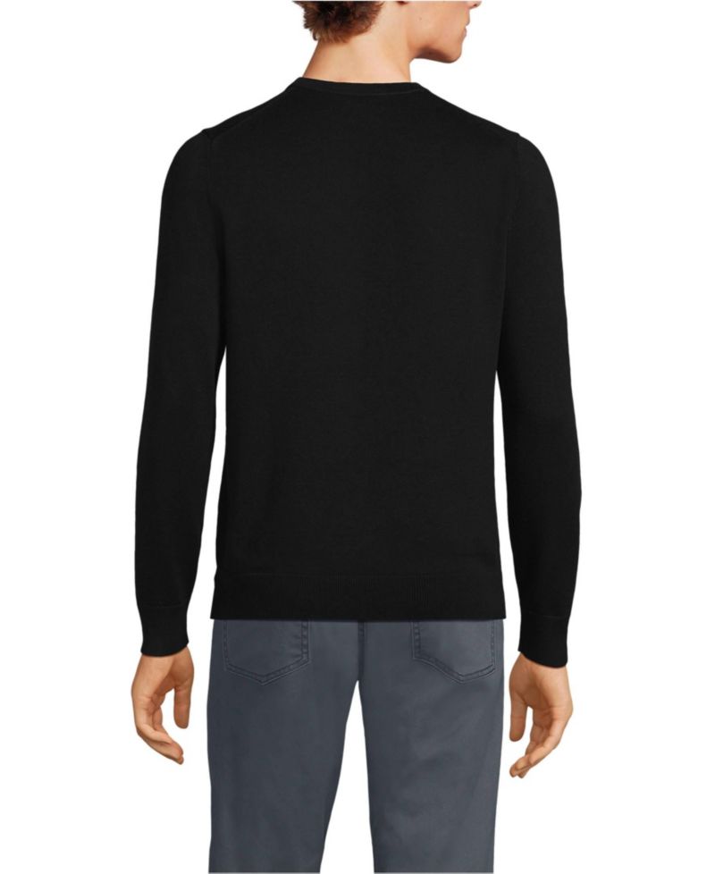 Men's Fine Gauge Cotton Crew Neck Sweater