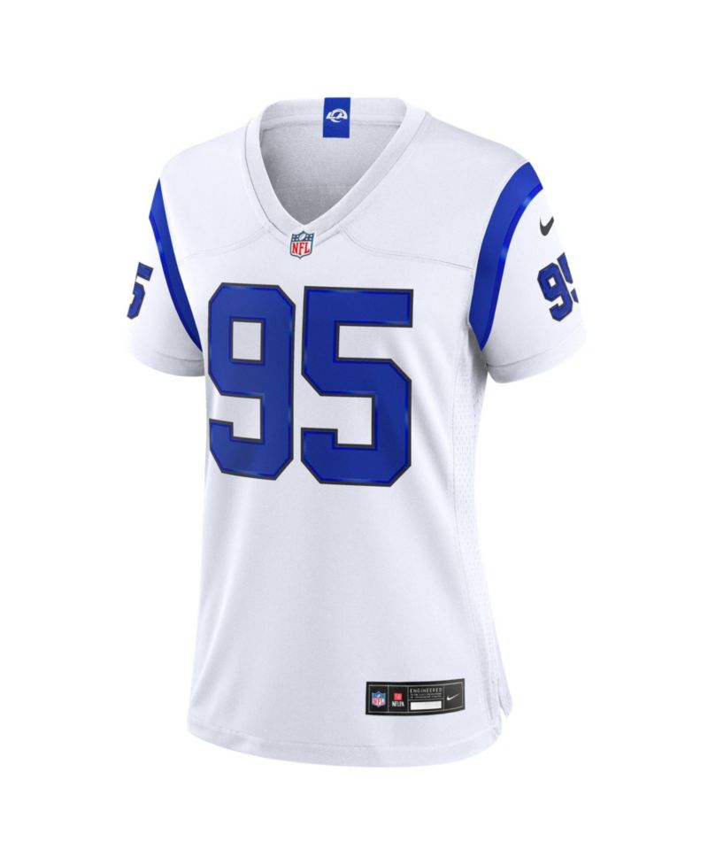 Women's Myles Garrett Los Angeles Rams Fearsome White Game Jersey