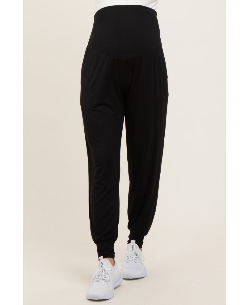 Women's Black Soft Knit Joggers