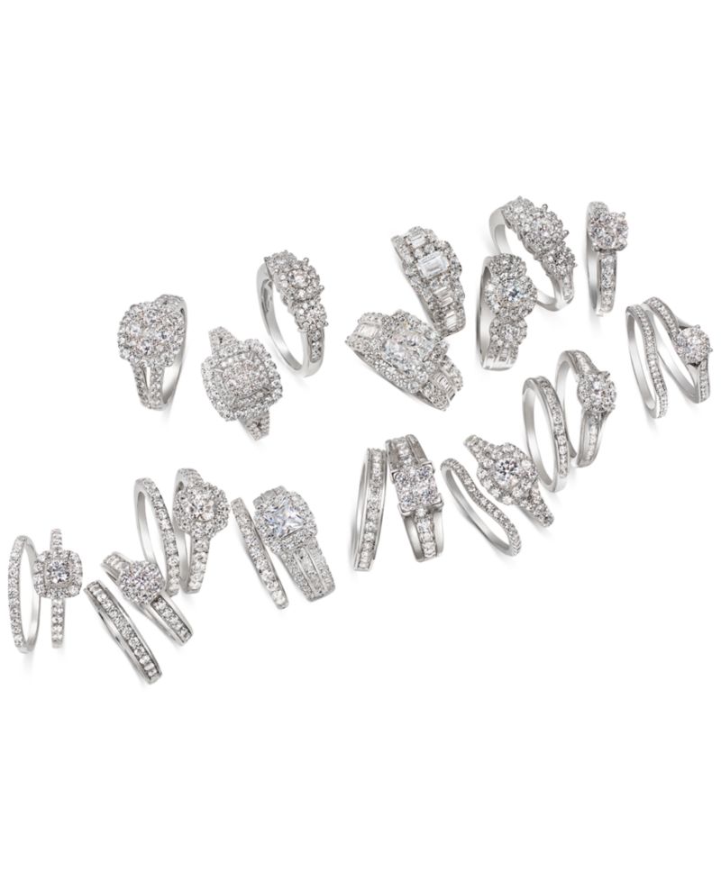 Diamond Halo Bridal Set (2 ct. t.w.) in 14K White, Yellow or Rose Gold