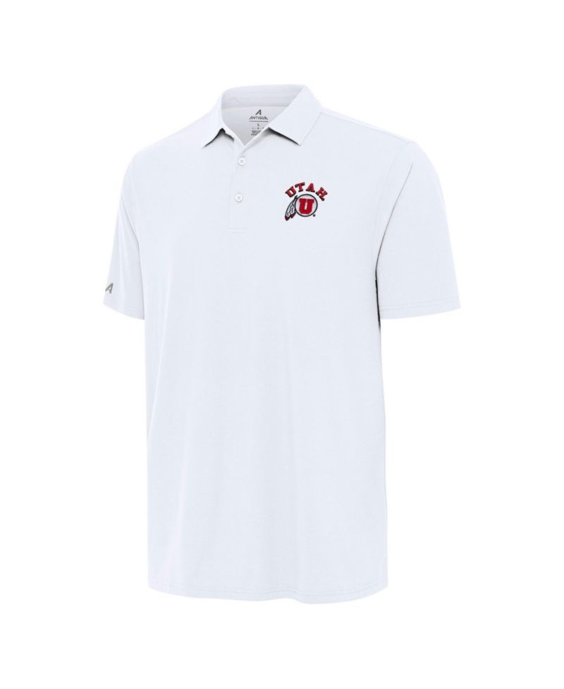 Men's White Utah Utes Era Polo Shirt