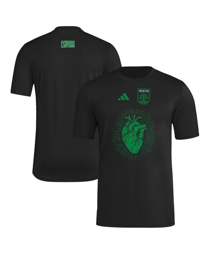 Men's Black Austin FC 2025 Jersey Hook AEROREADY T-Shirt
