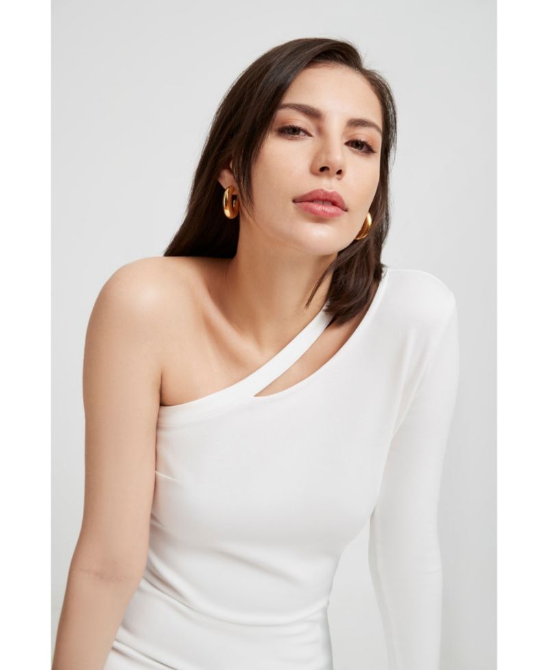 Women's Lydia Cutout One-Shoulder Side-Slit Maxi Dress
